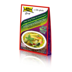 2in1 Green Curry Paste with Creamed Coconut Lobo