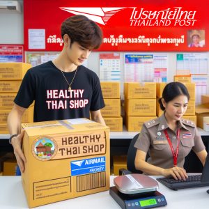 Healthy Thai Shop posting parcels